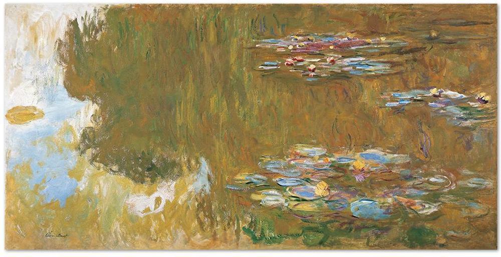 wall-art-print-canvas-poster-framed-The Water Lily Pond, By Monet-by-Gioia Wall Art-Gioia Wall Art
