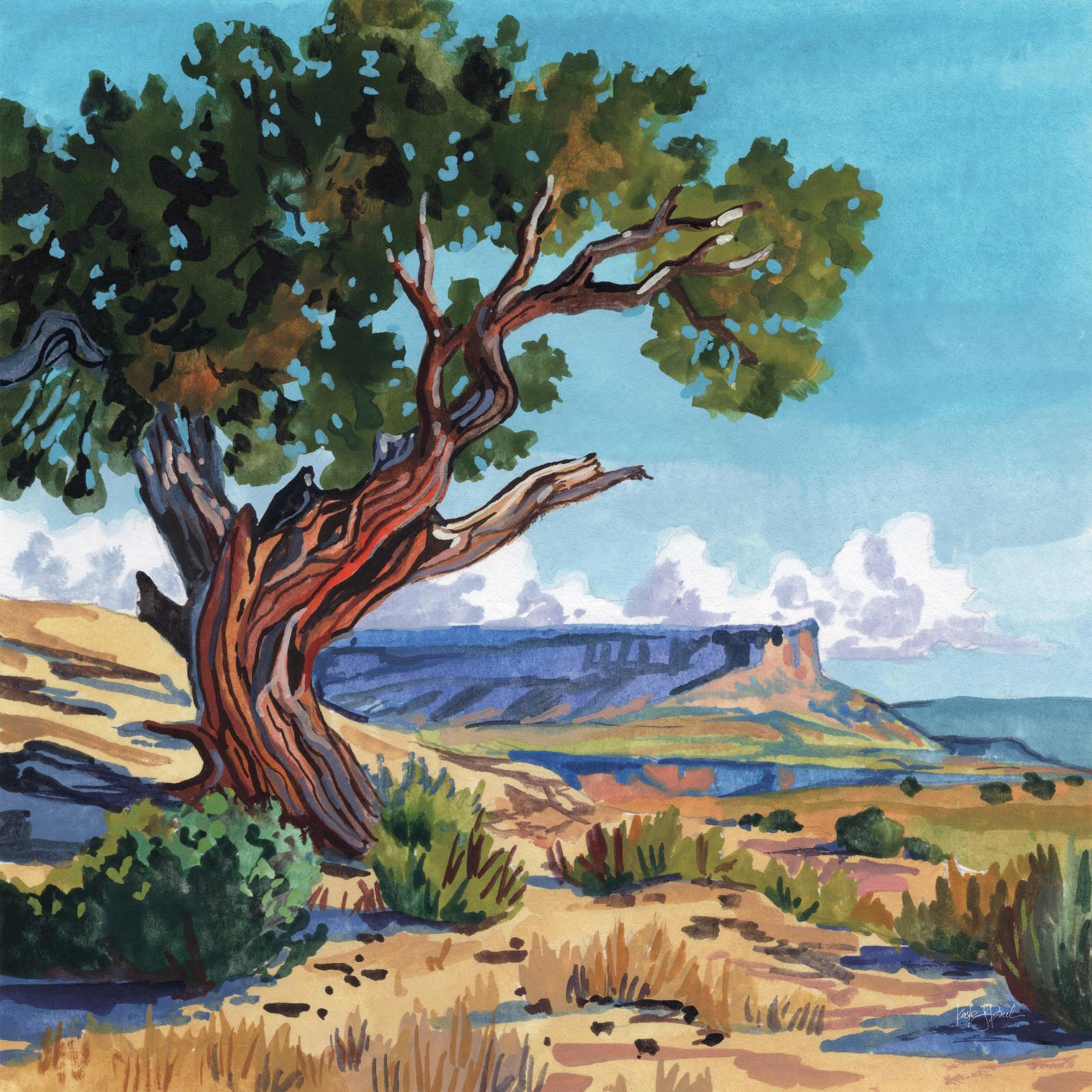 wall-art-print-canvas-poster-framed-The Wind Shapes The Tree-1