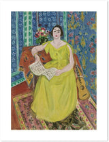 wall-art-print-canvas-poster-framed-The Woman In Wellow, By Henri Matisse-by-Gioia Wall Art-Gioia Wall Art