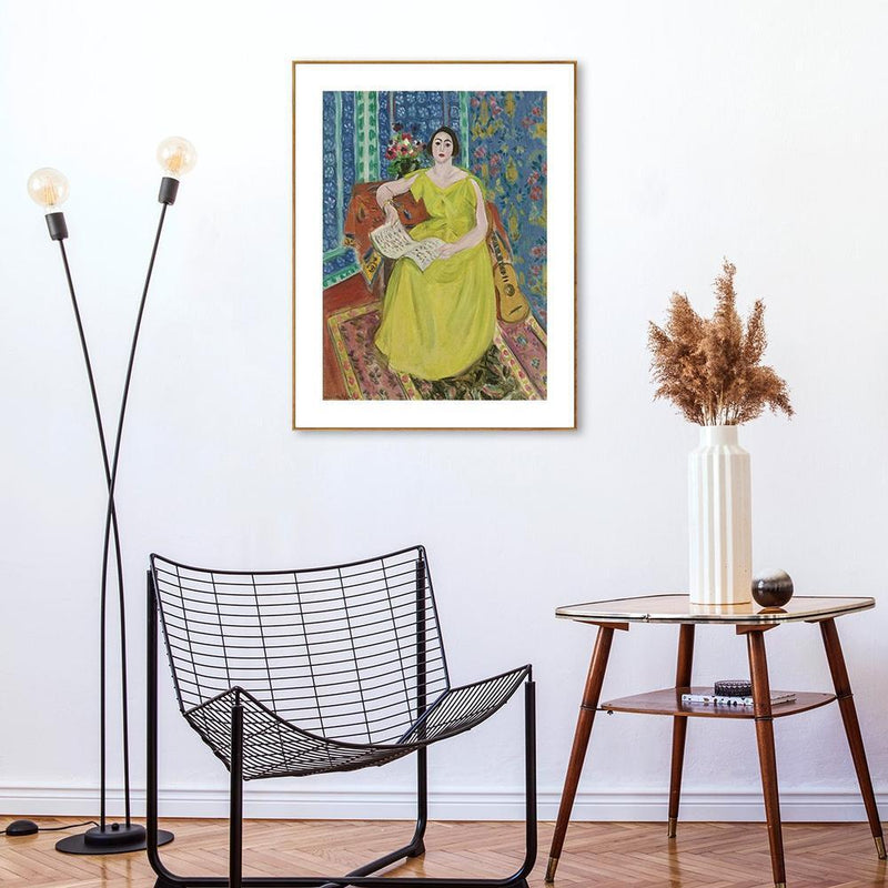 wall-art-print-canvas-poster-framed-The Woman In Wellow, By Henri Matisse-by-Gioia Wall Art-Gioia Wall Art