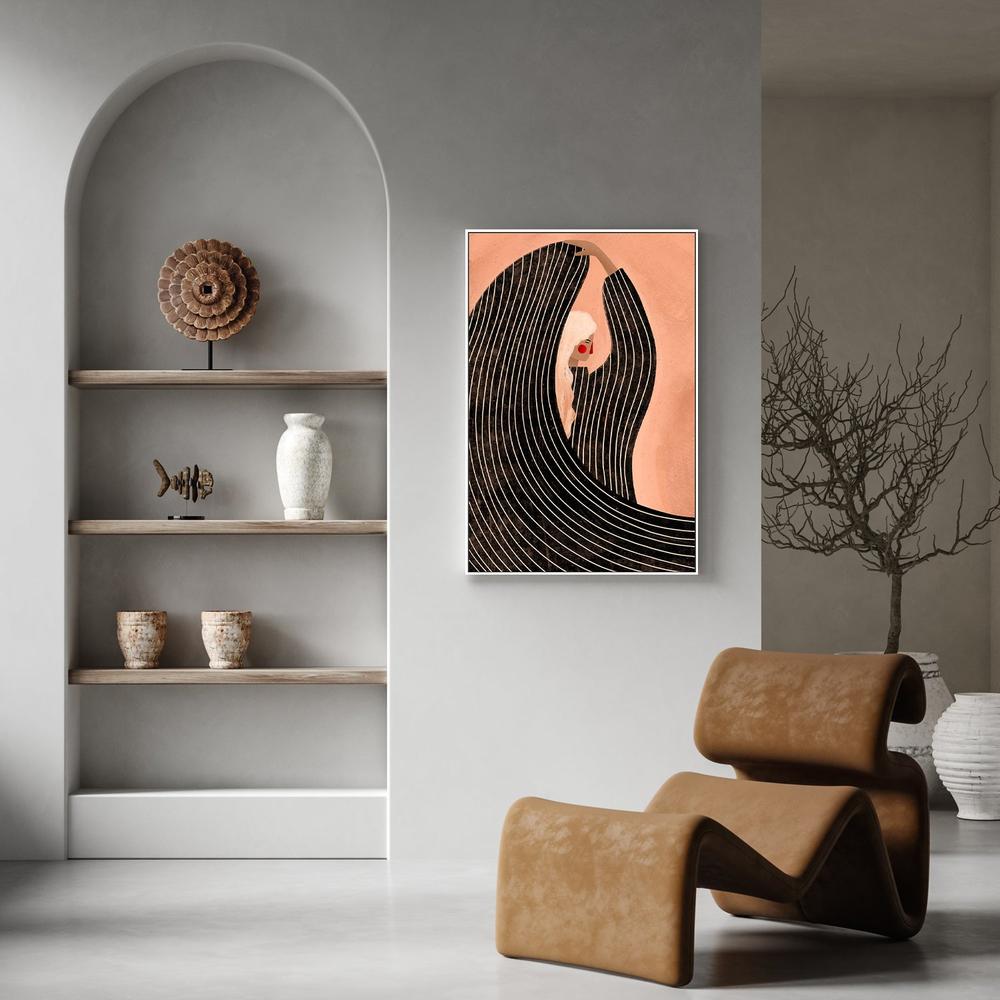 wall-art-print-canvas-poster-framed-The Woman With the Black Dress-7