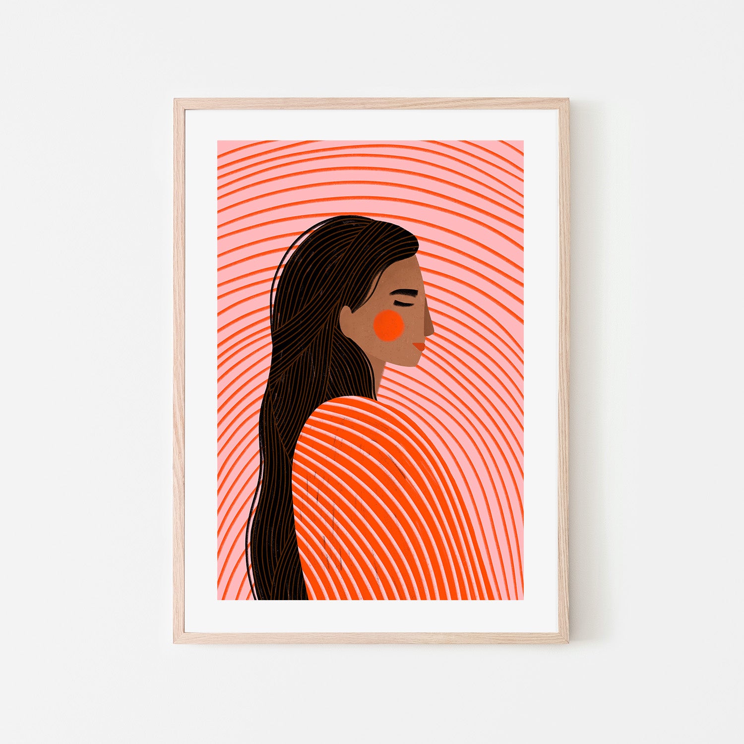 wall-art-print-canvas-poster-framed-The Woman With the Lines-6