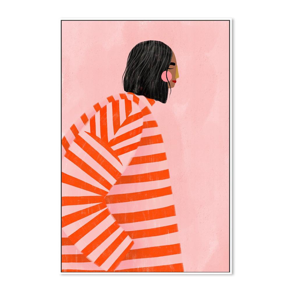 wall-art-print-canvas-poster-framed-The Woman With the Orange Stripes-5