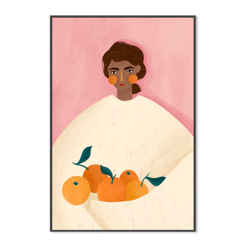 wall-art-print-canvas-poster-framed-The Woman With The oranges , By Bea Muller-3