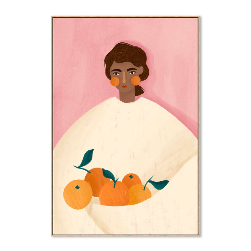 wall-art-print-canvas-poster-framed-The Woman With The oranges , By Bea Muller-4