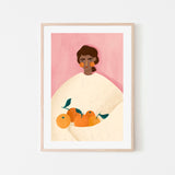 wall-art-print-canvas-poster-framed-The Woman With The oranges , By Bea Muller-6