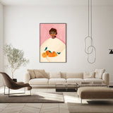 wall-art-print-canvas-poster-framed-The Woman With The oranges , By Bea Muller-7