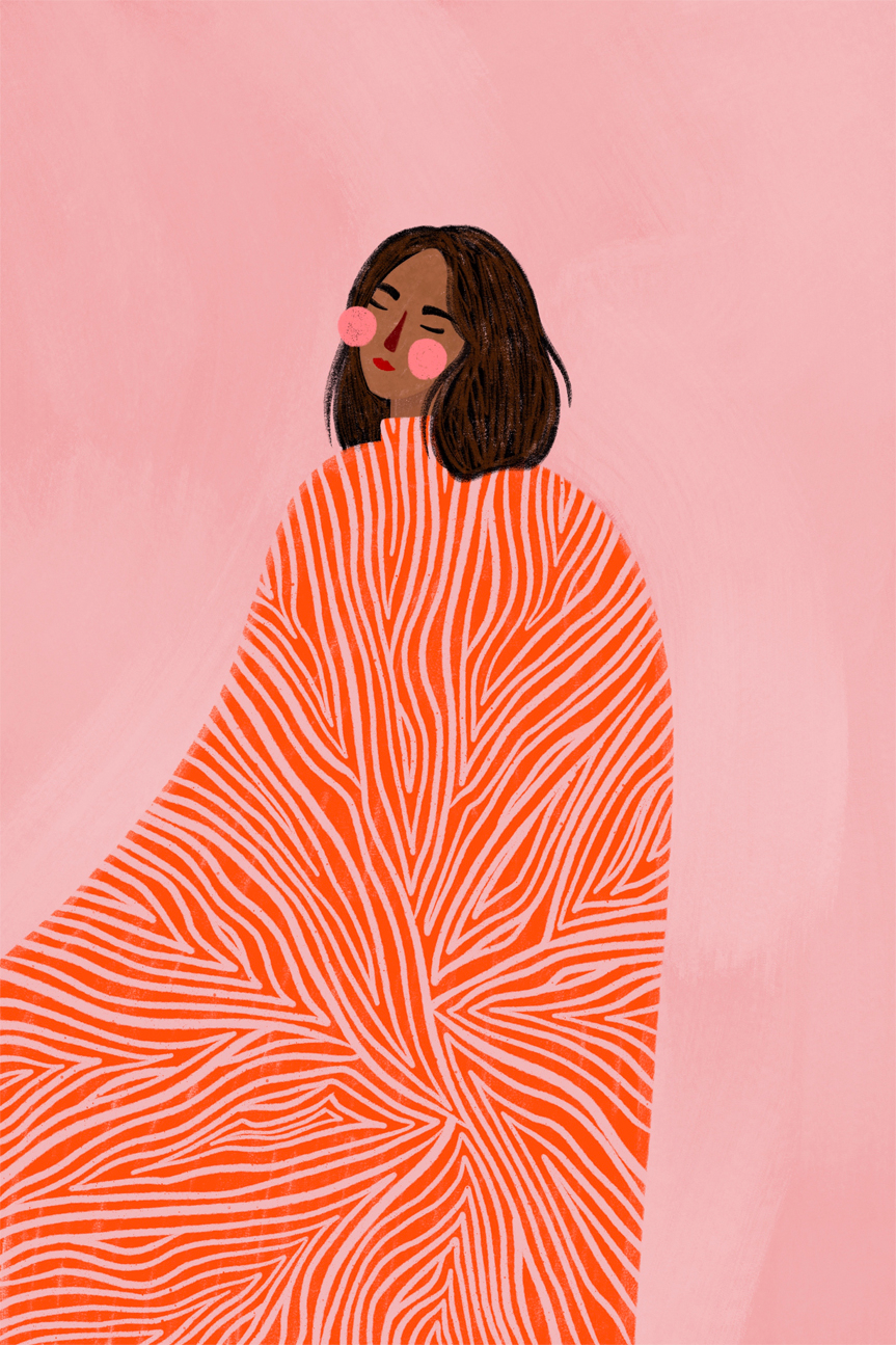 wall-art-print-canvas-poster-framed-The Woman With The Swirls , By Bea Muller-1