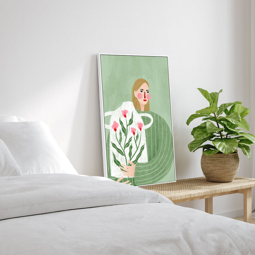 wall-art-print-canvas-poster-framed-The Woman With The Vase-7