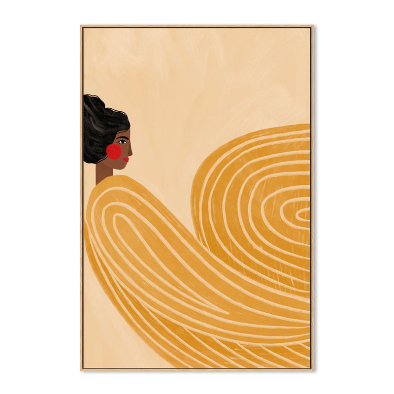 wall-art-print-canvas-poster-framed-The Woman With The Yellow Stripes , By Bea Muller-4