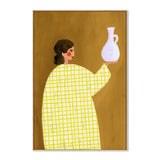 wall-art-print-canvas-poster-framed-The Woman With Vase , By Bea Muller-4