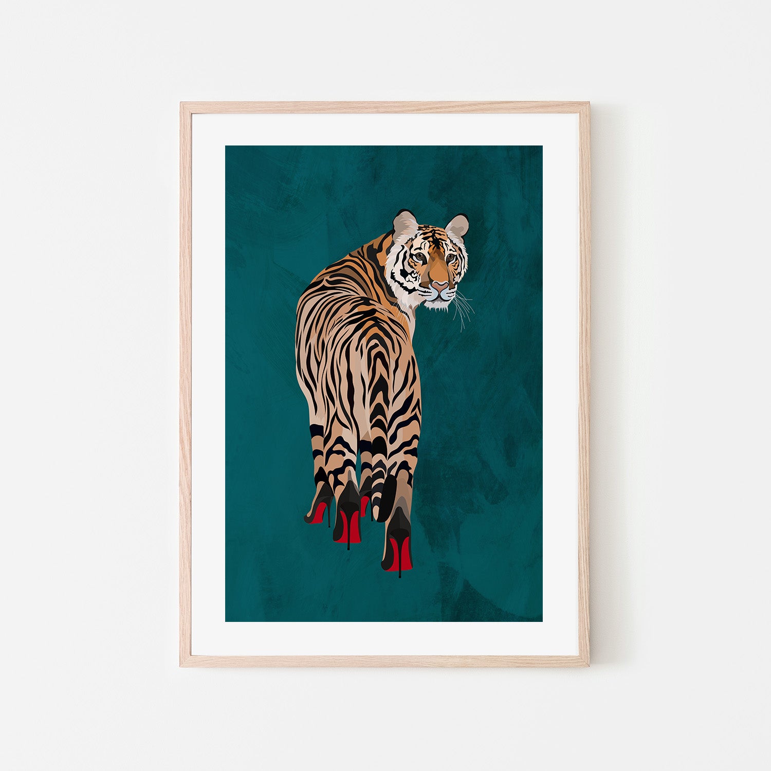 wall-art-print-canvas-poster-framed-Tiger Red Heels , By Sarah Manovski-6