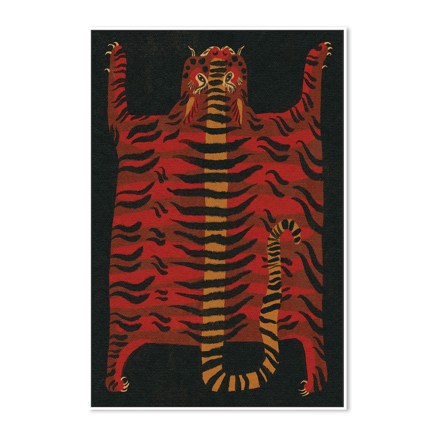 wall-art-print-canvas-poster-framed-Tiger Rug-5