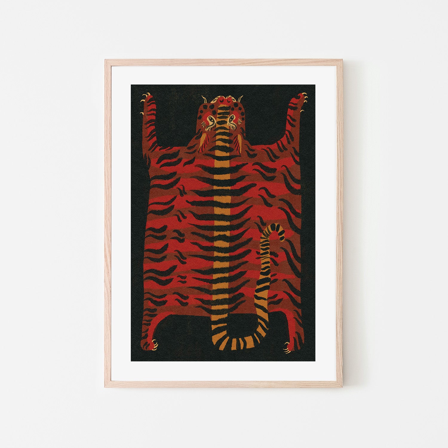 wall-art-print-canvas-poster-framed-Tiger Rug-6