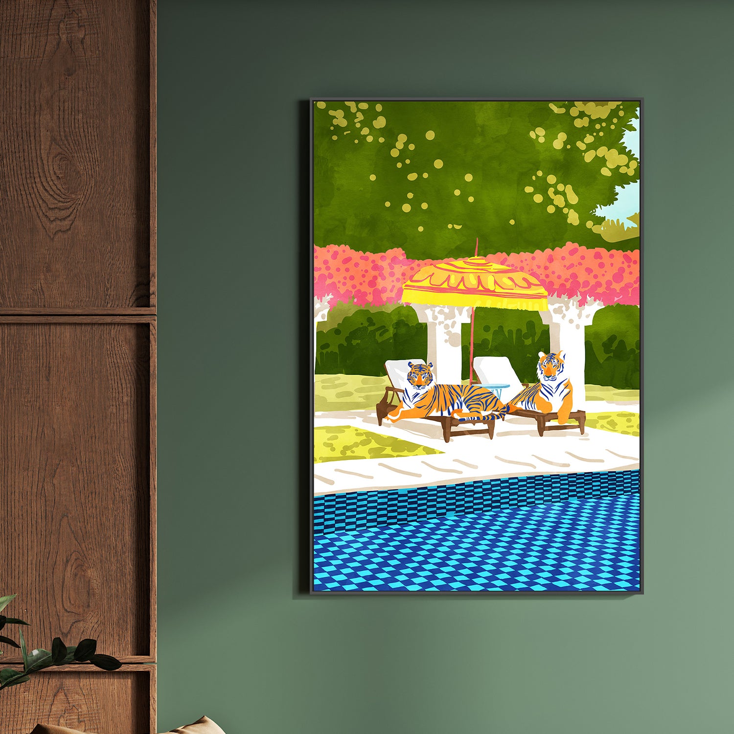 wall-art-print-canvas-poster-framed-Tiger Vacay-2