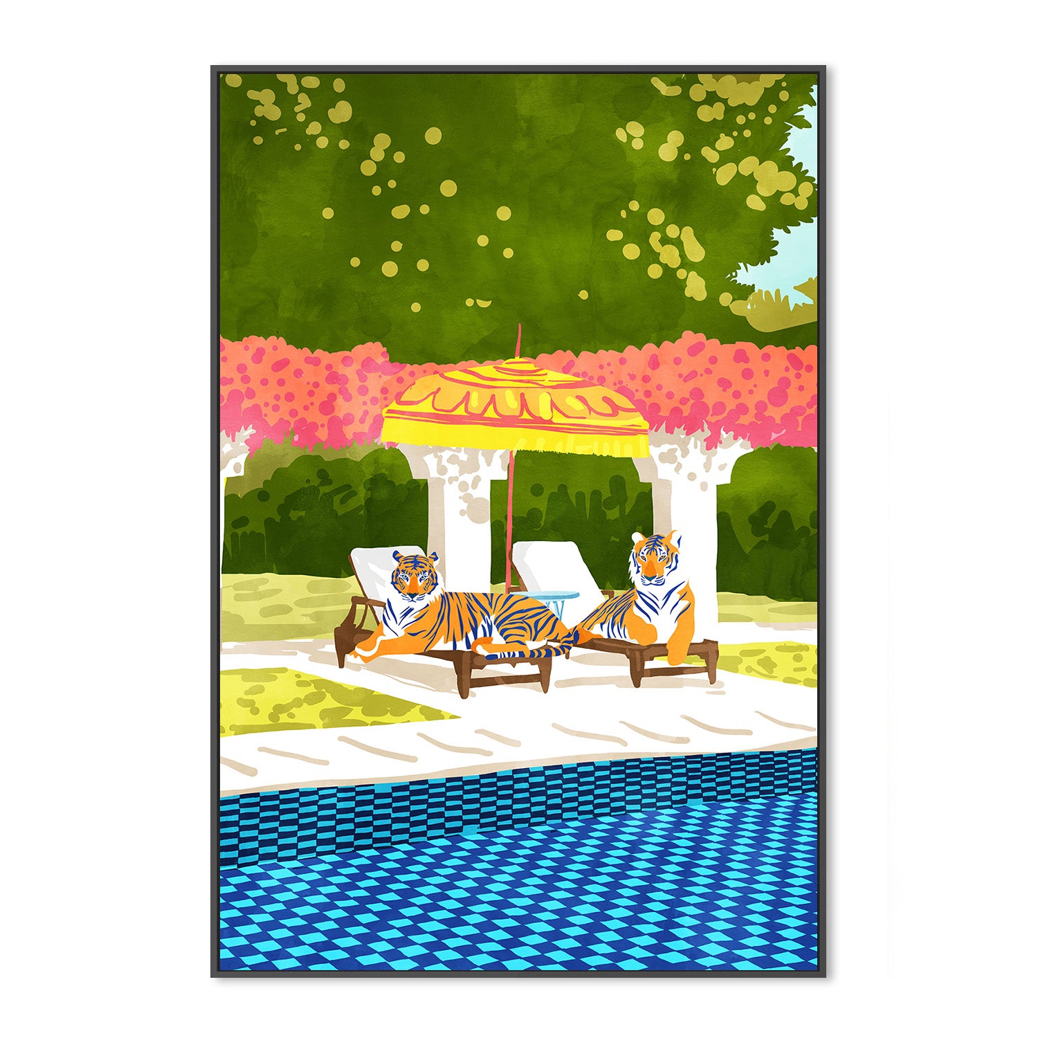 wall-art-print-canvas-poster-framed-Tiger Vacay-3