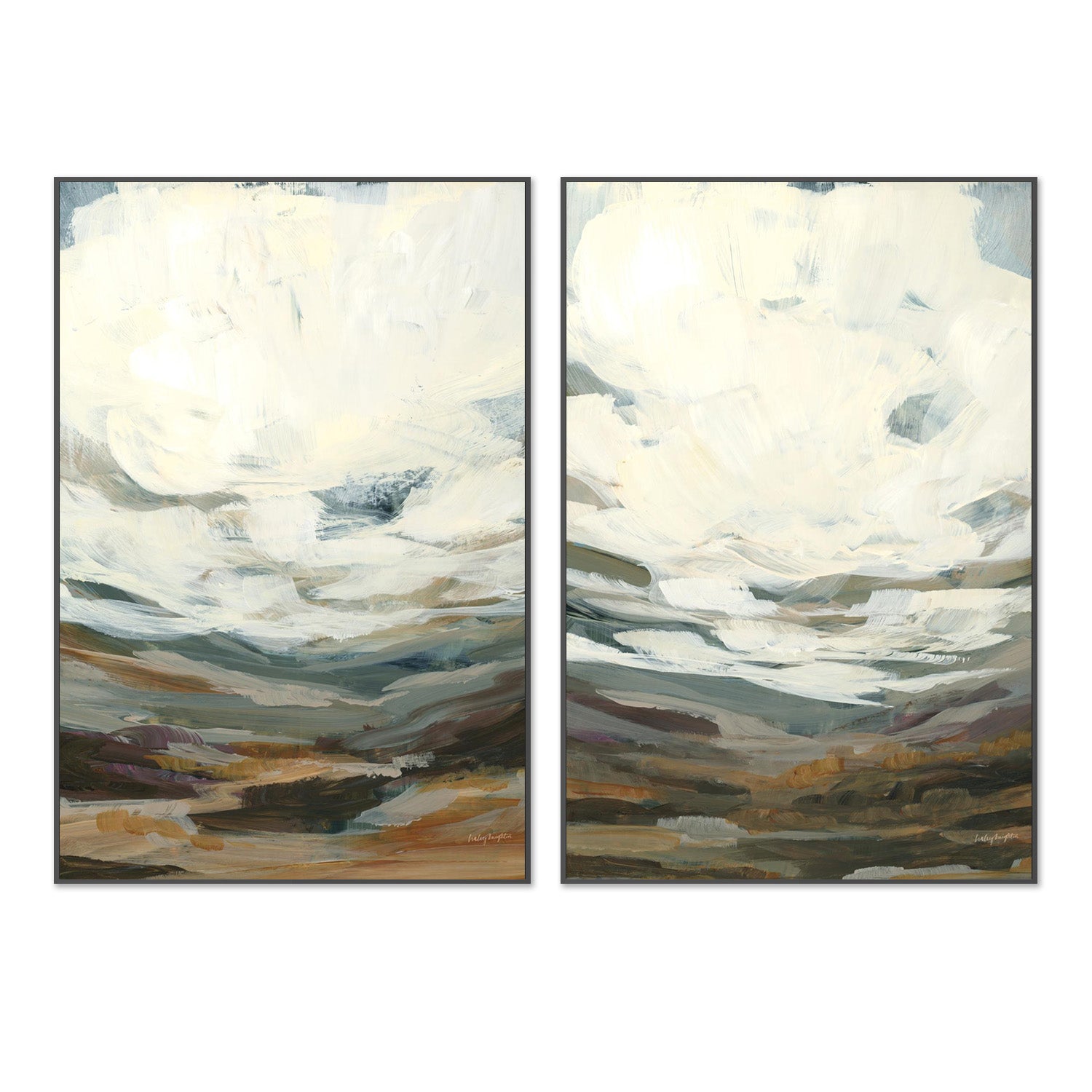 wall-art-print-canvas-poster-framed-Timber Thicket, Style A & B, Set Of 2-3
