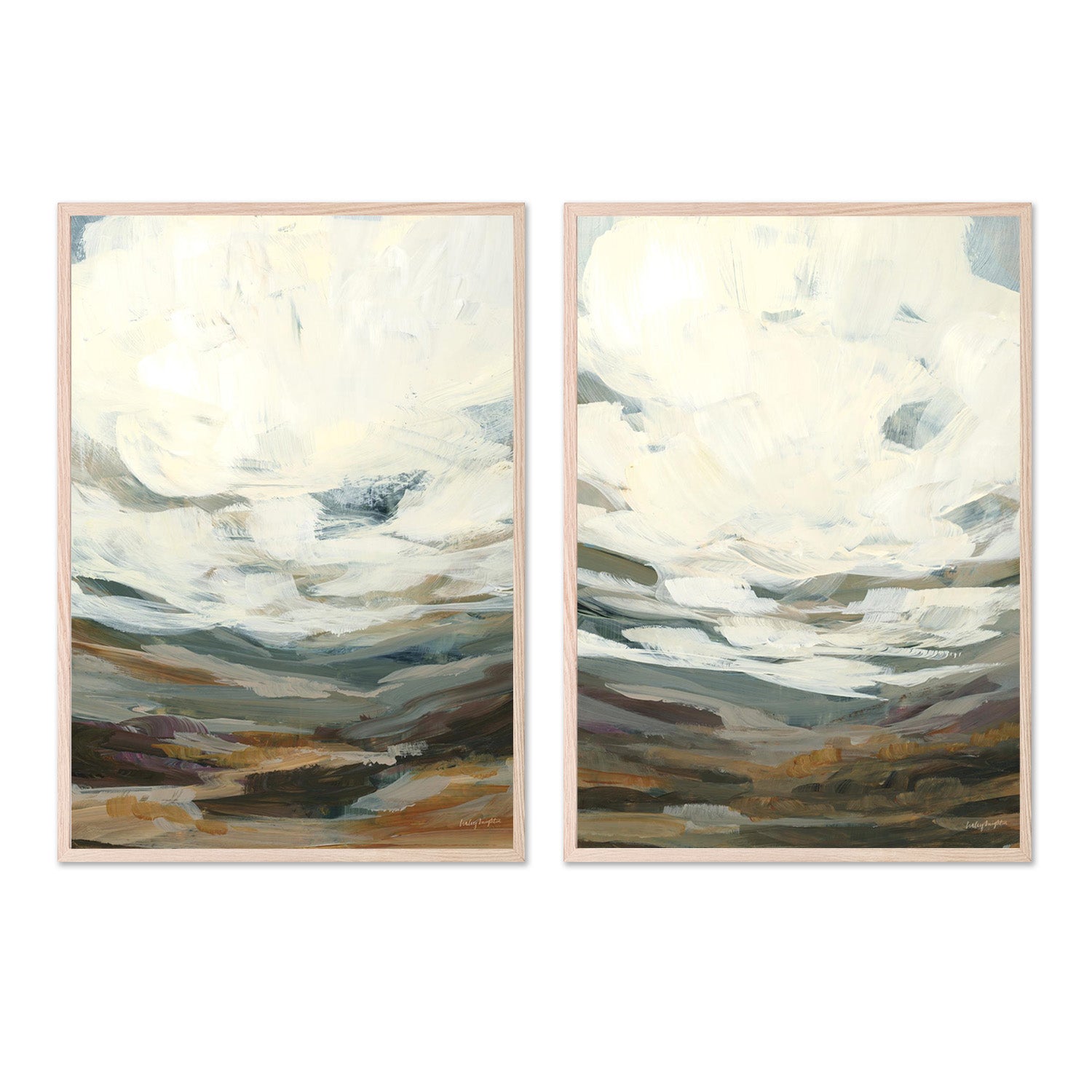 wall-art-print-canvas-poster-framed-Timber Thicket, Style A & B, Set Of 2-6