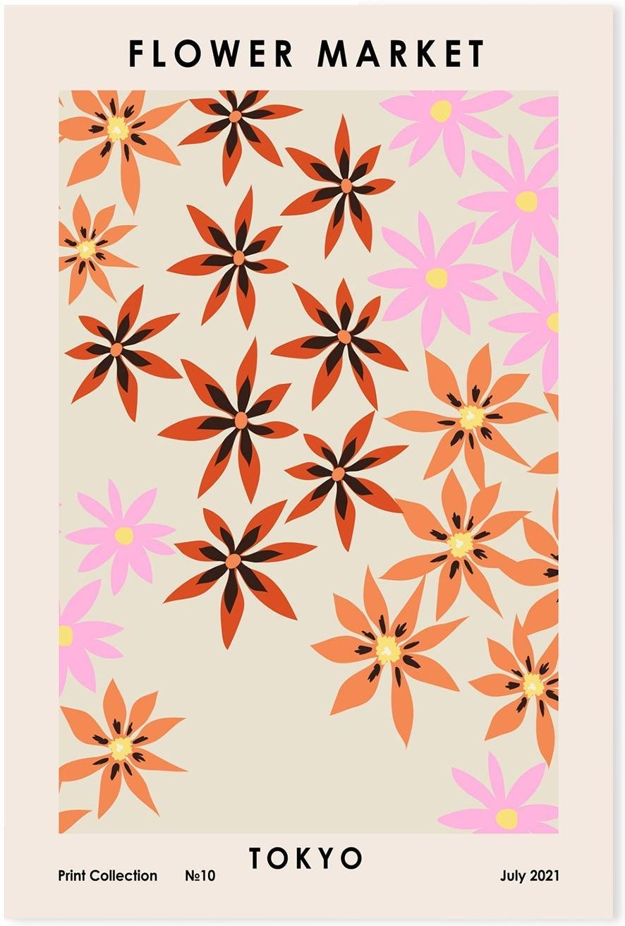 wall-art-print-canvas-poster-framed-Tokyo Flower Market-GIOIA-WALL-ART