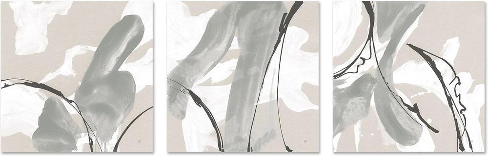 wall-art-print-canvas-poster-framed-Touch of Grey, Set of 3-by-Chris Paschke-Gioia Wall Art