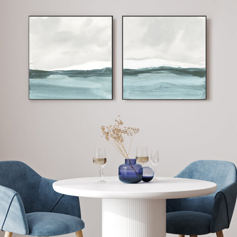 wall-art-print-canvas-poster-framed-Tranquil Silver Sea, Style A & B, Set Of 2 , By Chris Paschke-2