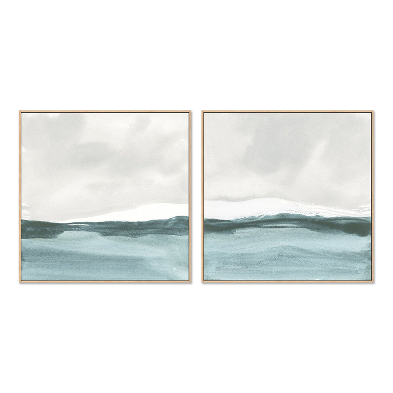 wall-art-print-canvas-poster-framed-Tranquil Silver Sea, Style A & B, Set Of 2 , By Chris Paschke-4