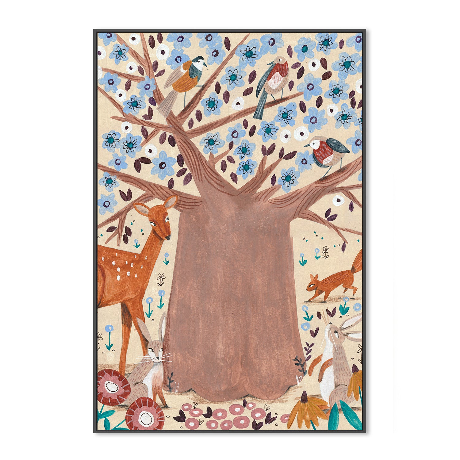 wall-art-print-canvas-poster-framed-Tree of life-3