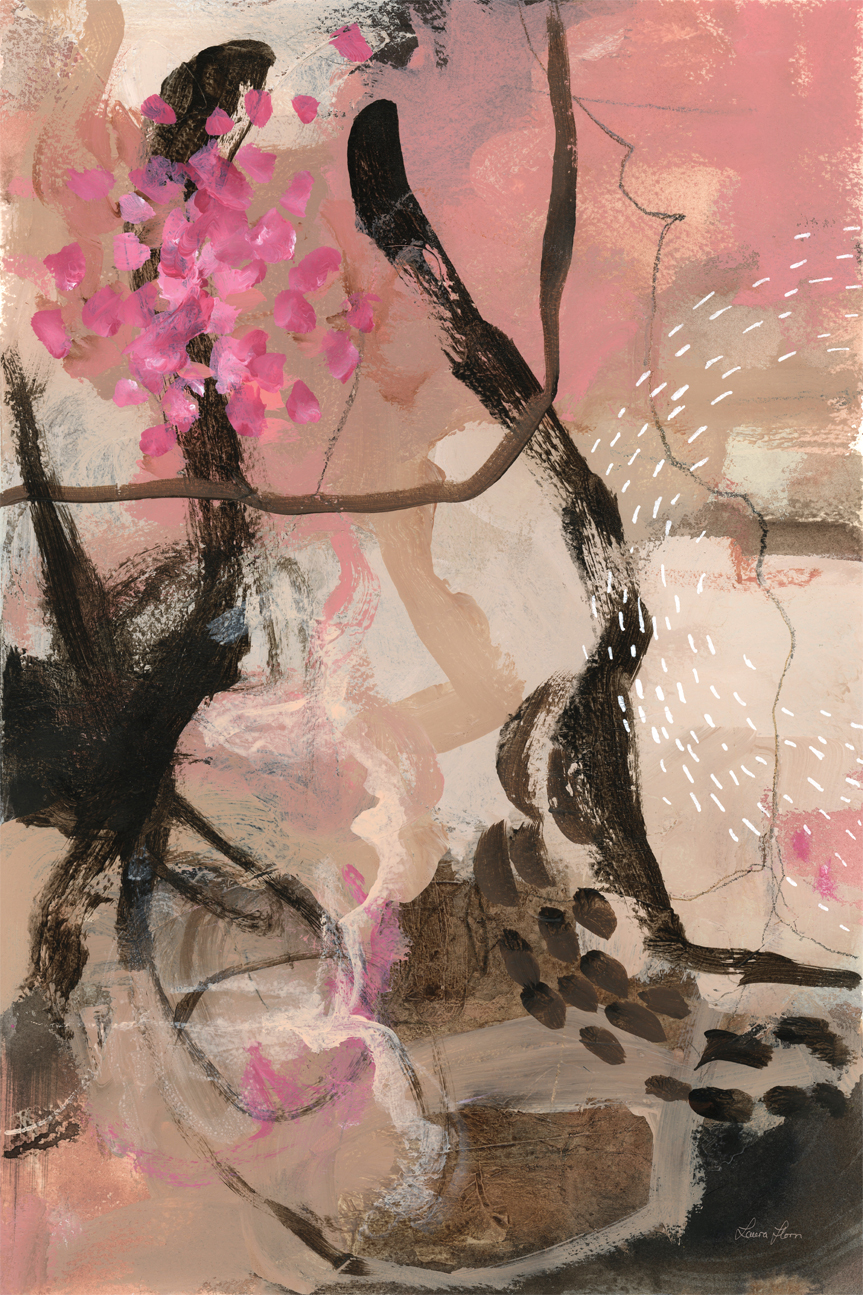 wall-art-print-canvas-poster-framed-Trees and Blooms , By Laura Horn-1