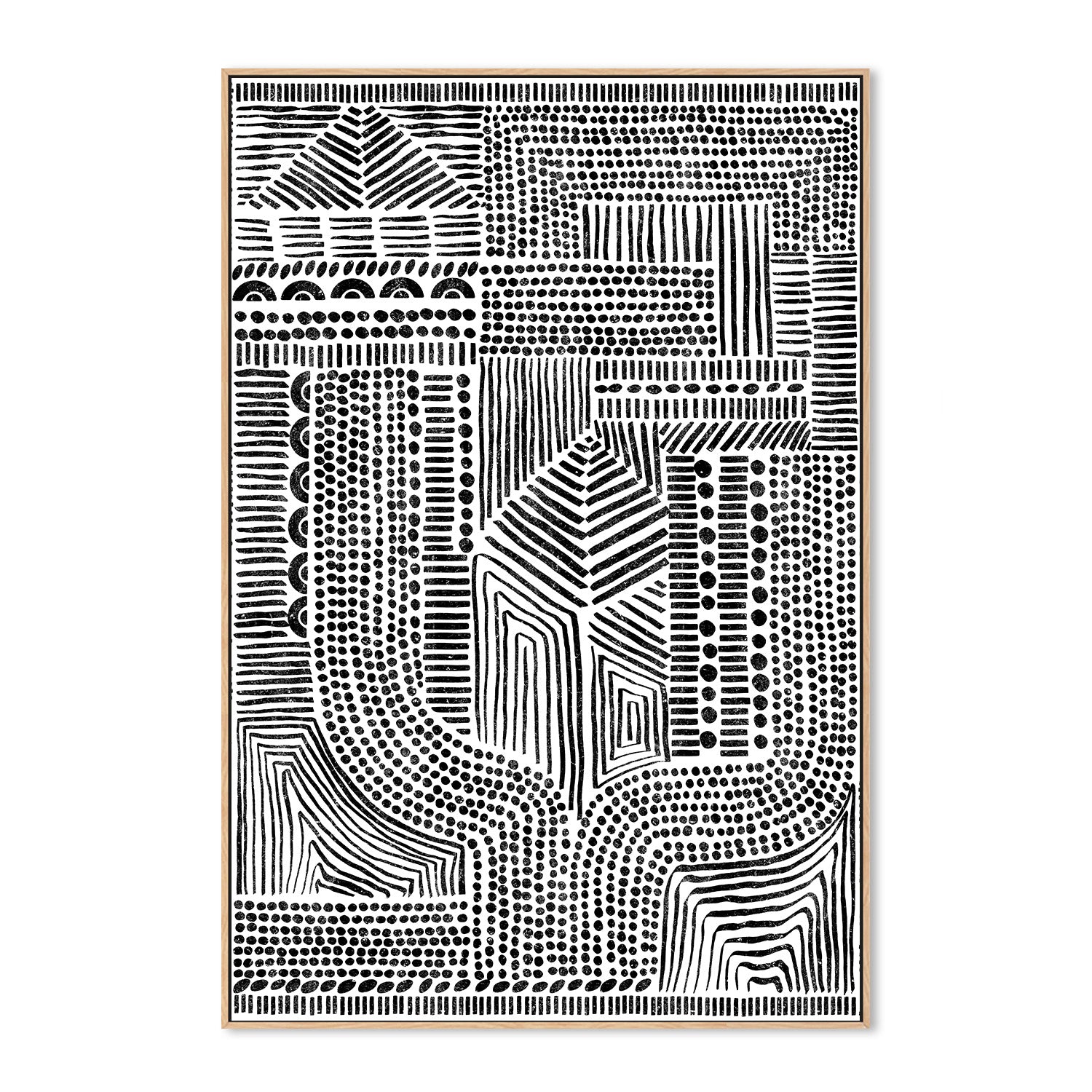 wall-art-print-canvas-poster-framed-Tribal Abstract, Style A-4