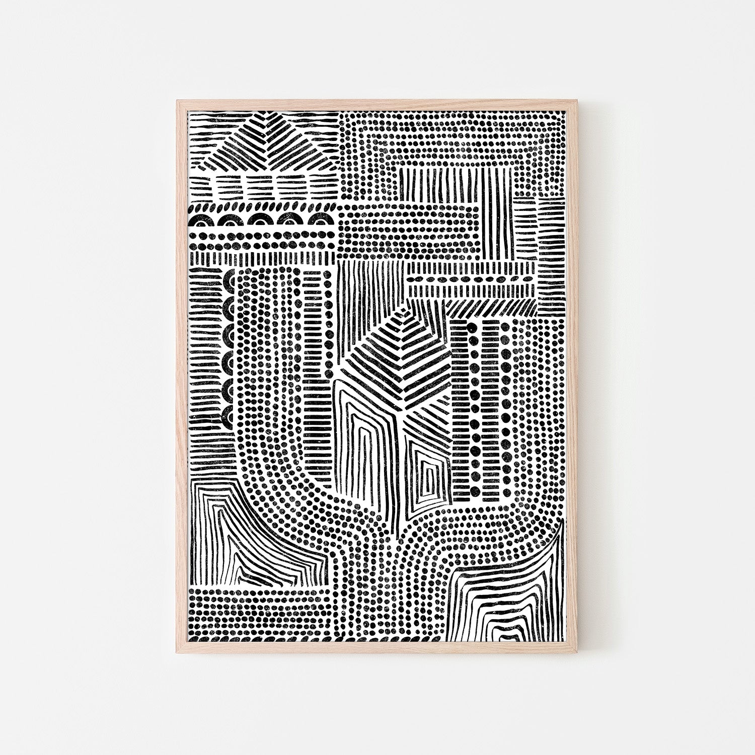 wall-art-print-canvas-poster-framed-Tribal Abstract, Style A-6