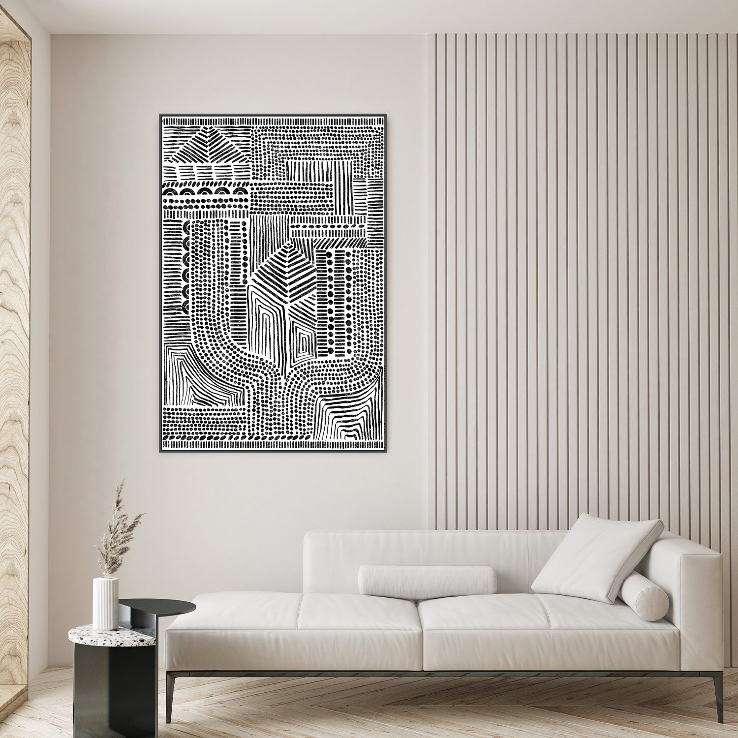 wall-art-print-canvas-poster-framed-Tribal Abstract, Style A-8