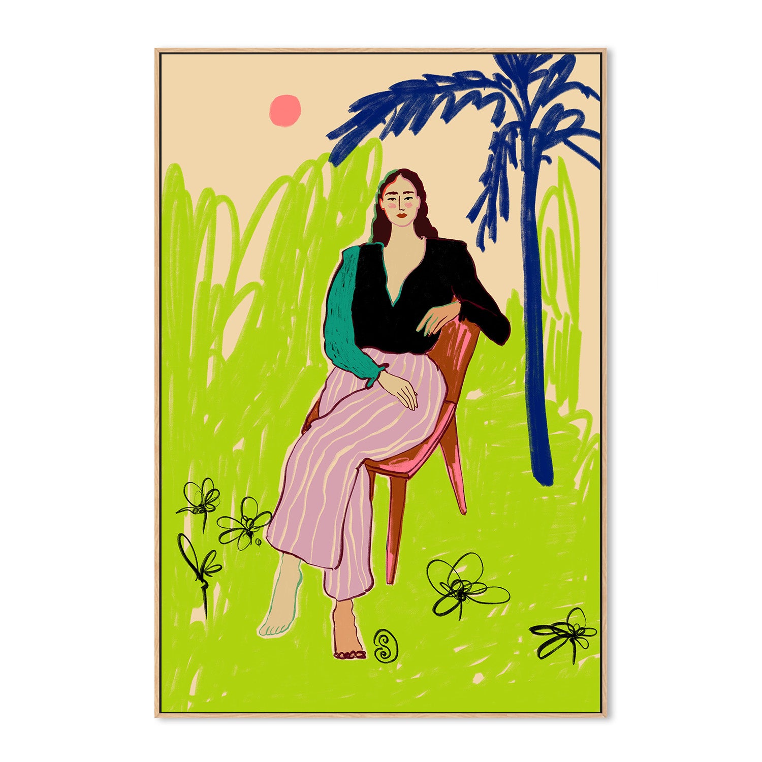 wall-art-print-canvas-poster-framed-Tropical Daydream-4