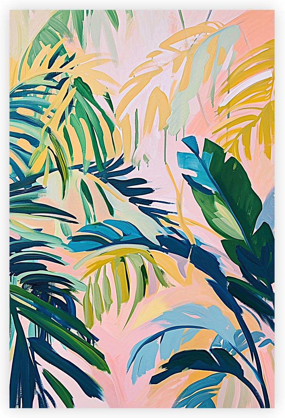 wall-art-print-canvas-poster-framed-Tropical Leaf Impressions , By Accent Art Studio , By Accent Art Studio-1