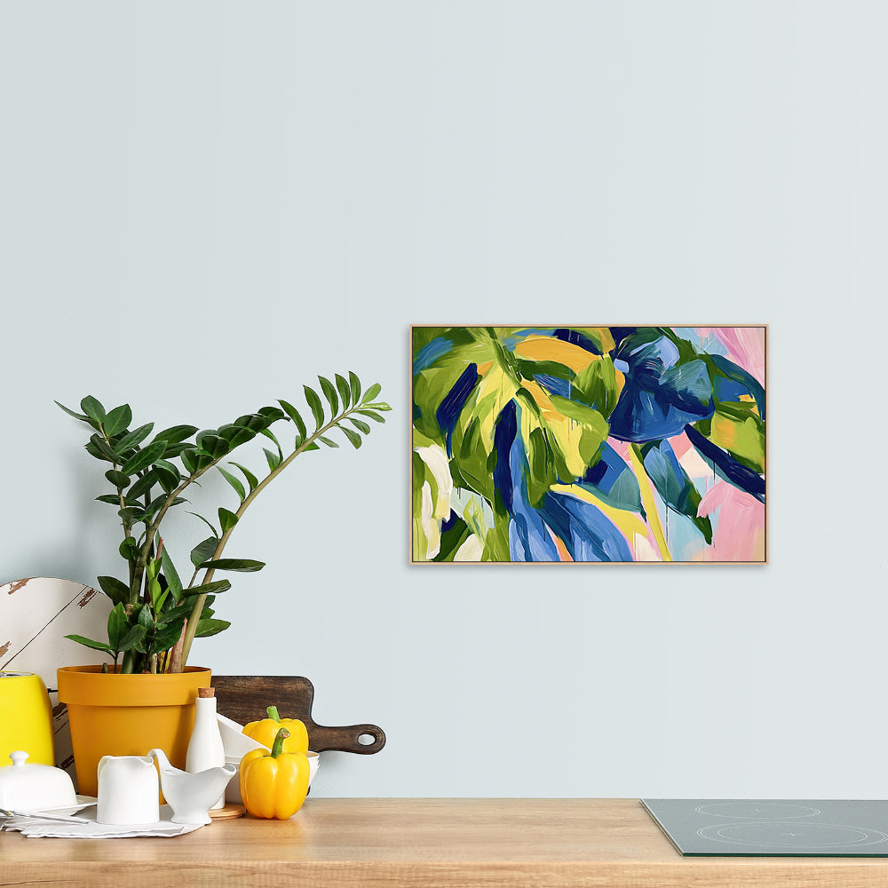 wall-art-print-canvas-poster-framed-Tropical Leaves , By Accent Art Studio , By Accent Art Studio-2