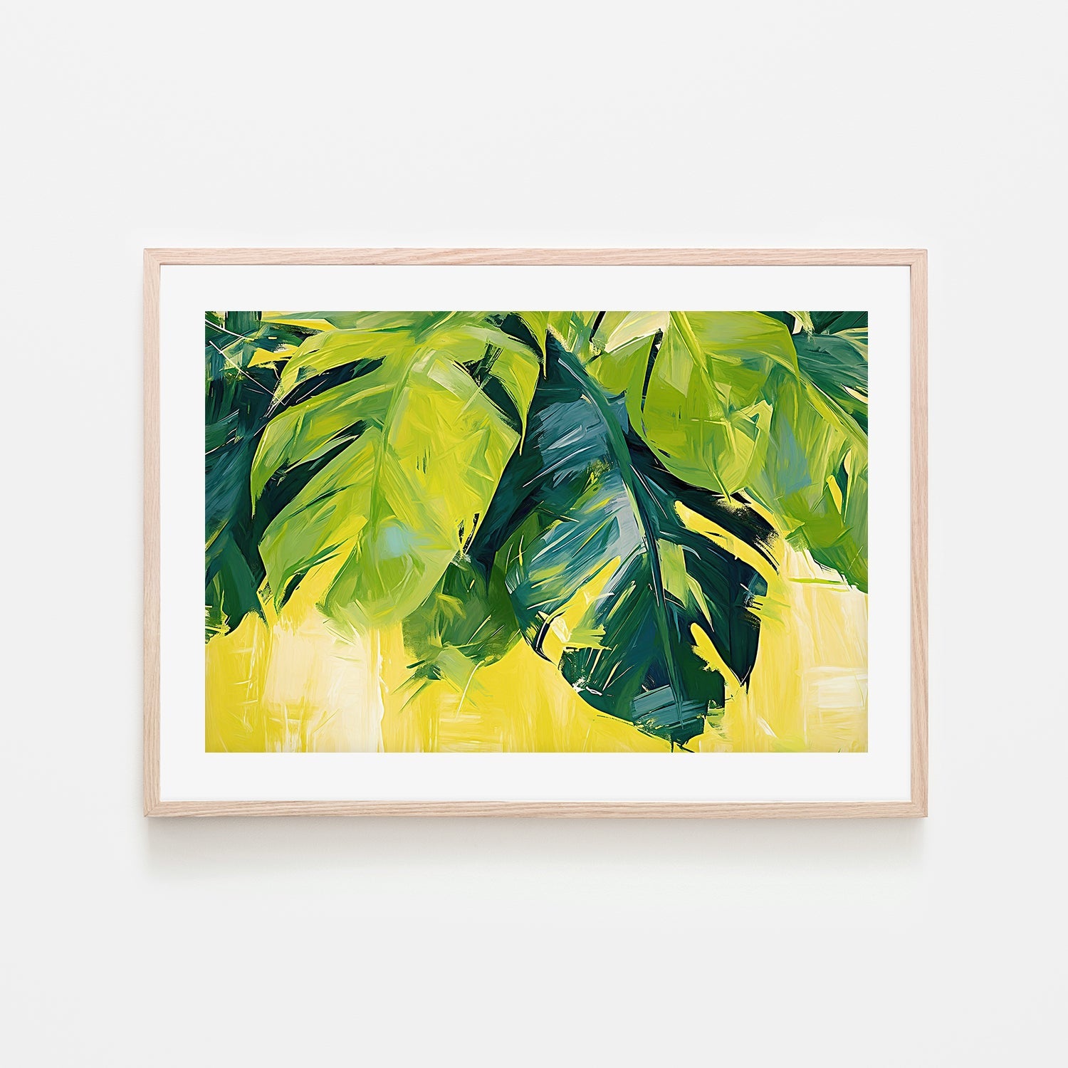 wall-art-print-canvas-poster-framed-Tropical Leaves , Style B , By Accent Art Studio-6