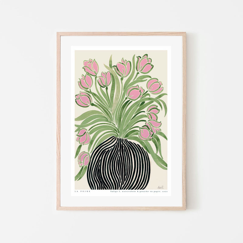 wall-art-print-canvas-poster-framed-Tulips Style B , By La Poire-GIOIA-WALL-ART