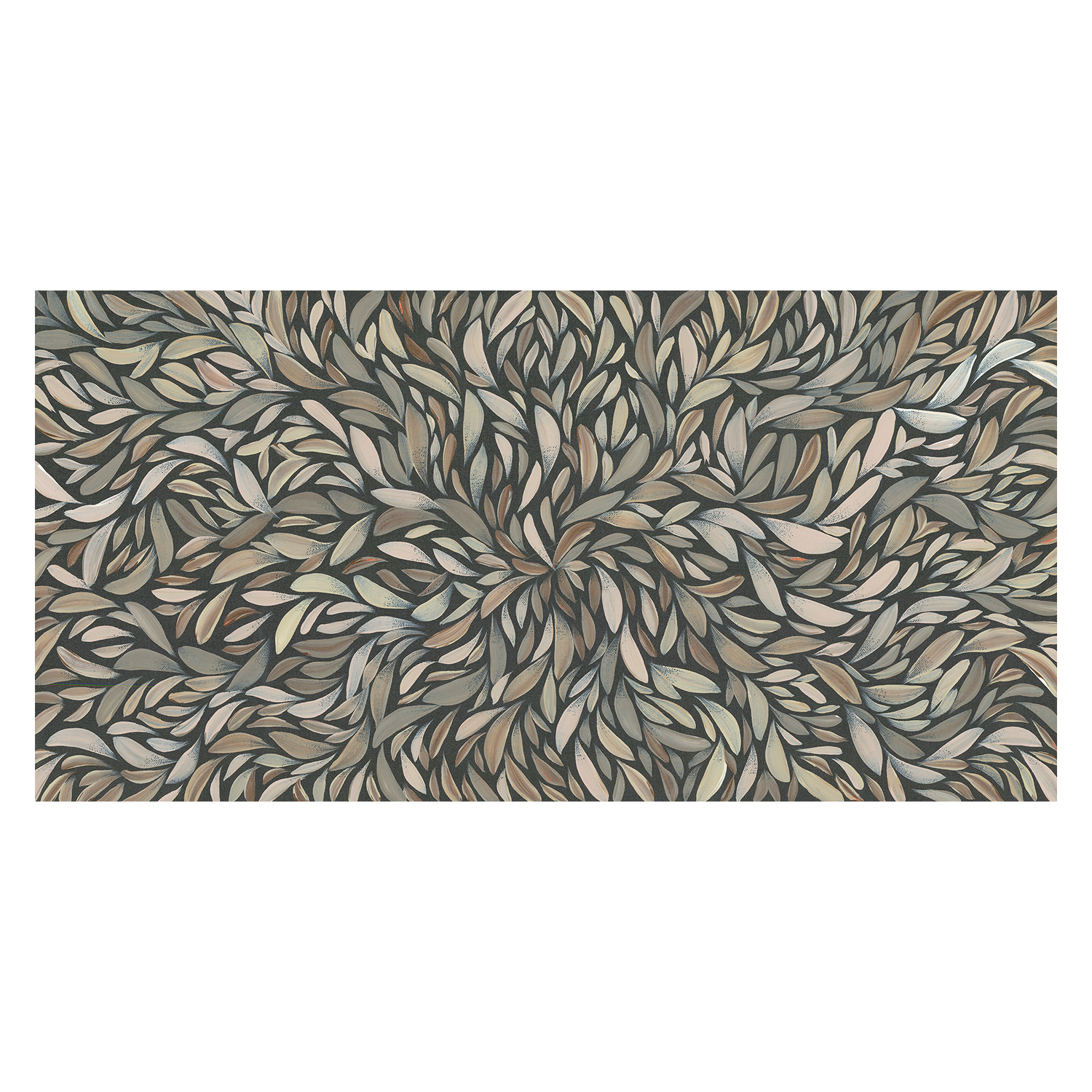 wall-art-print-canvas-poster-framed-Tumbetin Baibaiye, Healing Leaves, Brown Cream and Grey , By Emma Rigney-1