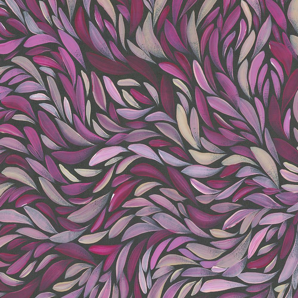 wall-art-print-canvas-poster-framed-Tumbetin Baibaiye, Healing Leaves, Purple Beige and Cream , By Emma Rigney-8