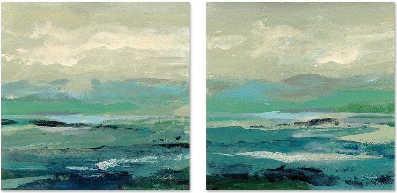 wall-art-print-canvas-poster-framed-Turquoise Bay, Set Of 2-by-Silvia Vassileva-Gioia Wall Art