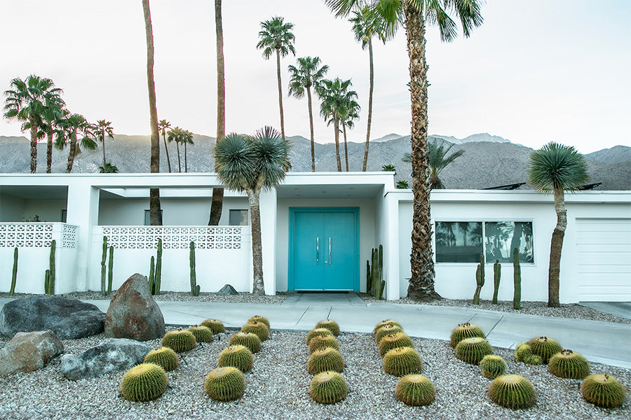 wall-art-print-canvas-poster-framed-Turquoise Door H , By Tricia Brennan-1