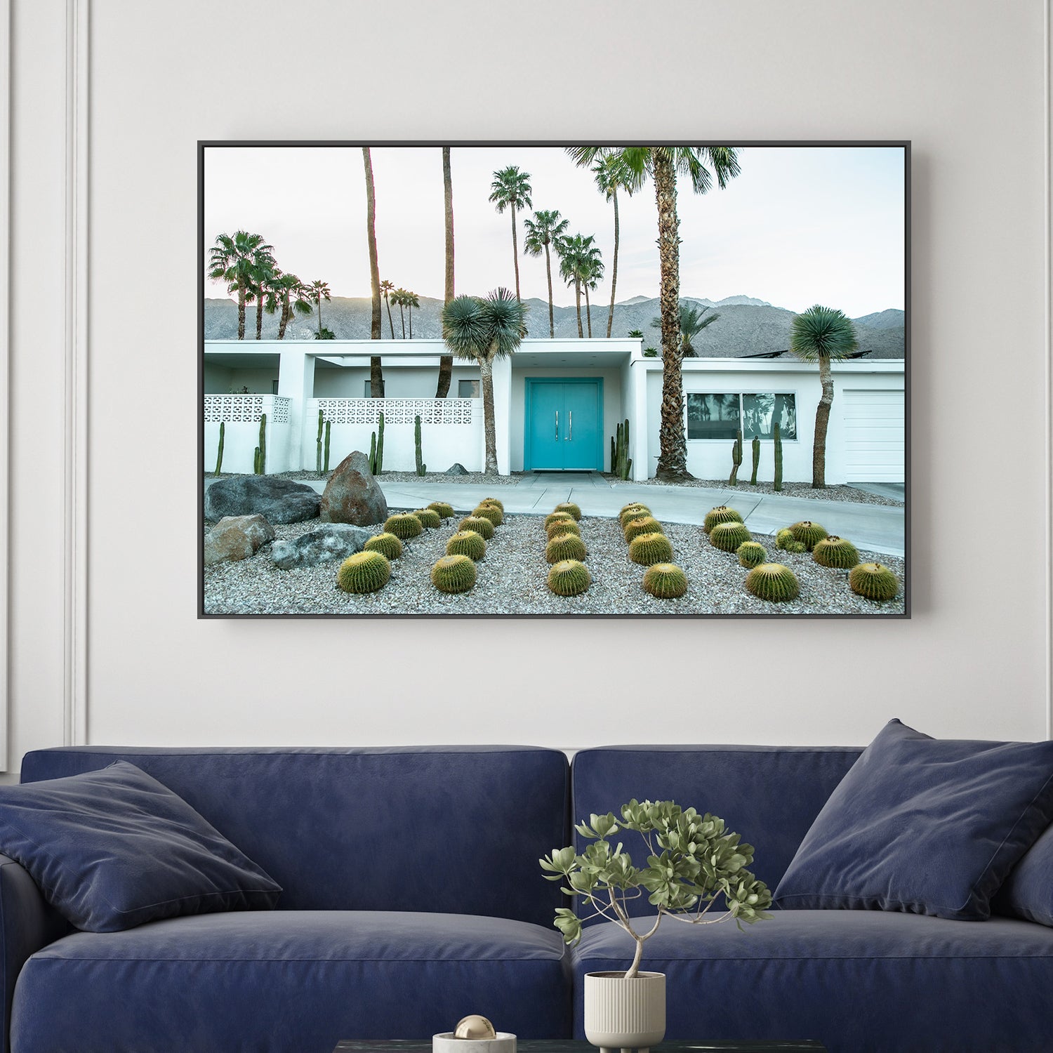 wall-art-print-canvas-poster-framed-Turquoise Door H , By Tricia Brennan-3