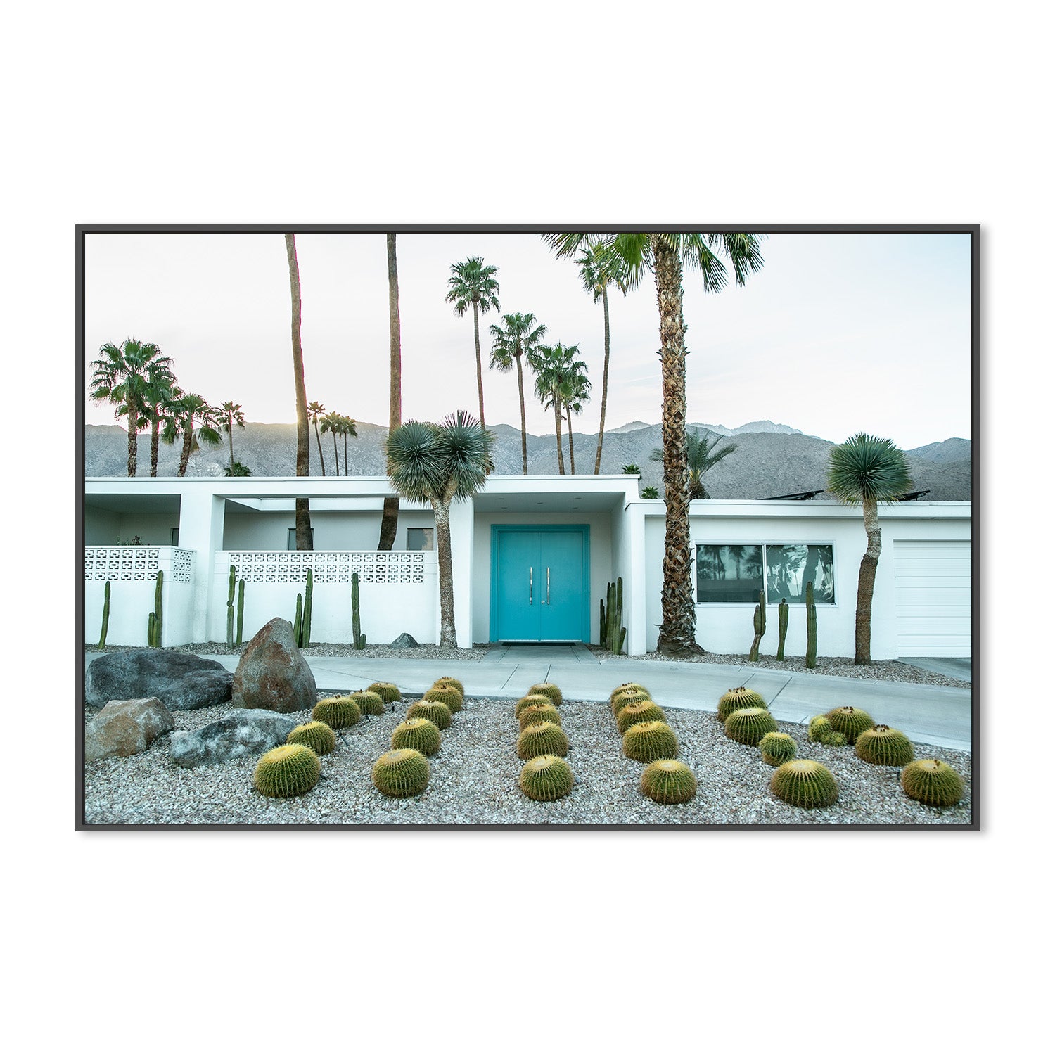 wall-art-print-canvas-poster-framed-Turquoise Door H , By Tricia Brennan-4