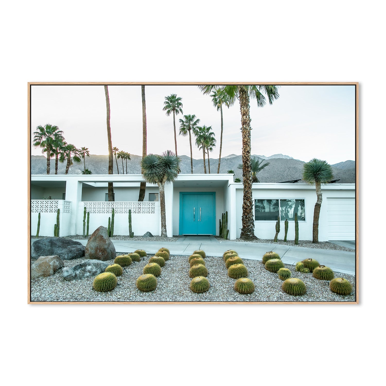 wall-art-print-canvas-poster-framed-Turquoise Door H , By Tricia Brennan-5