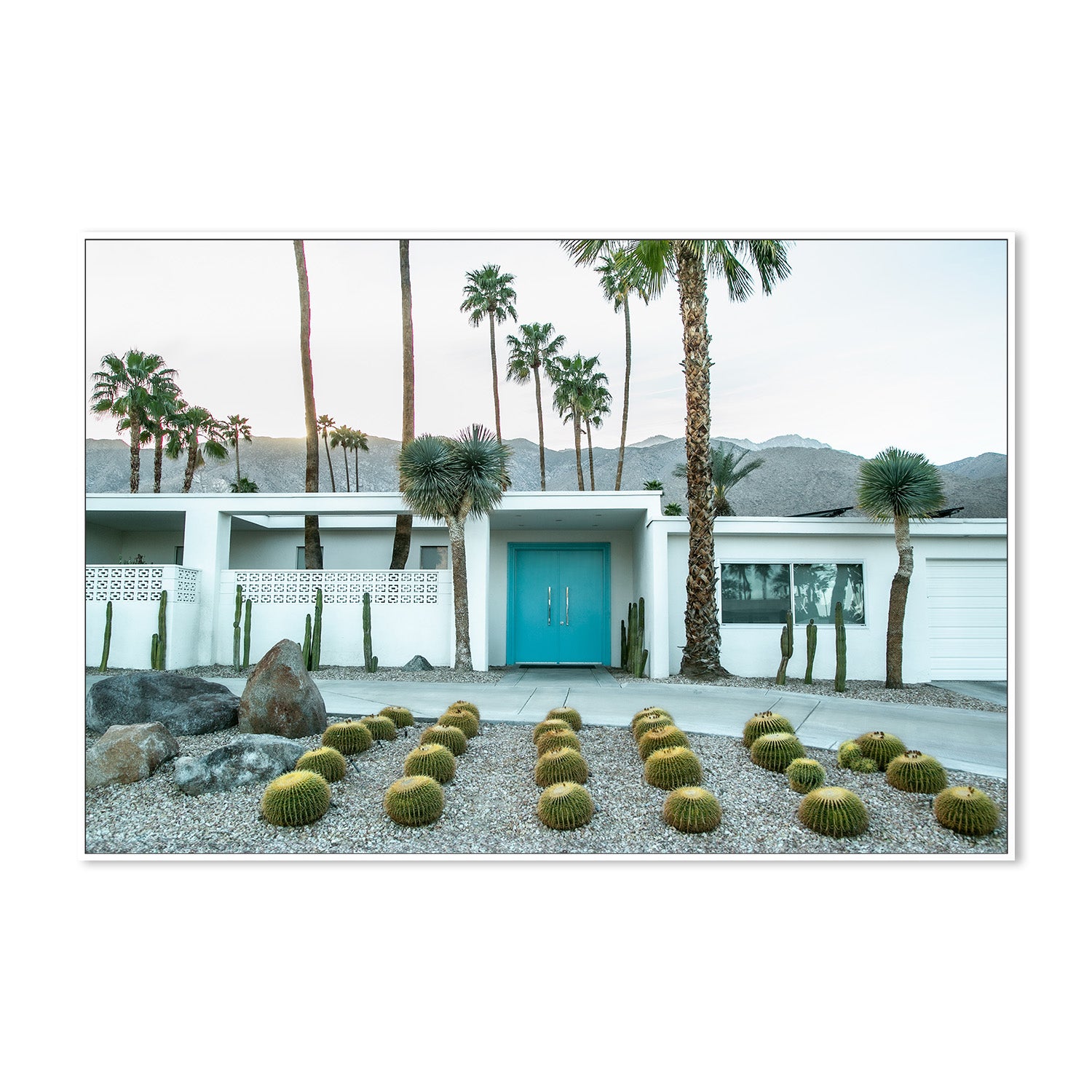 wall-art-print-canvas-poster-framed-Turquoise Door H , By Tricia Brennan-6