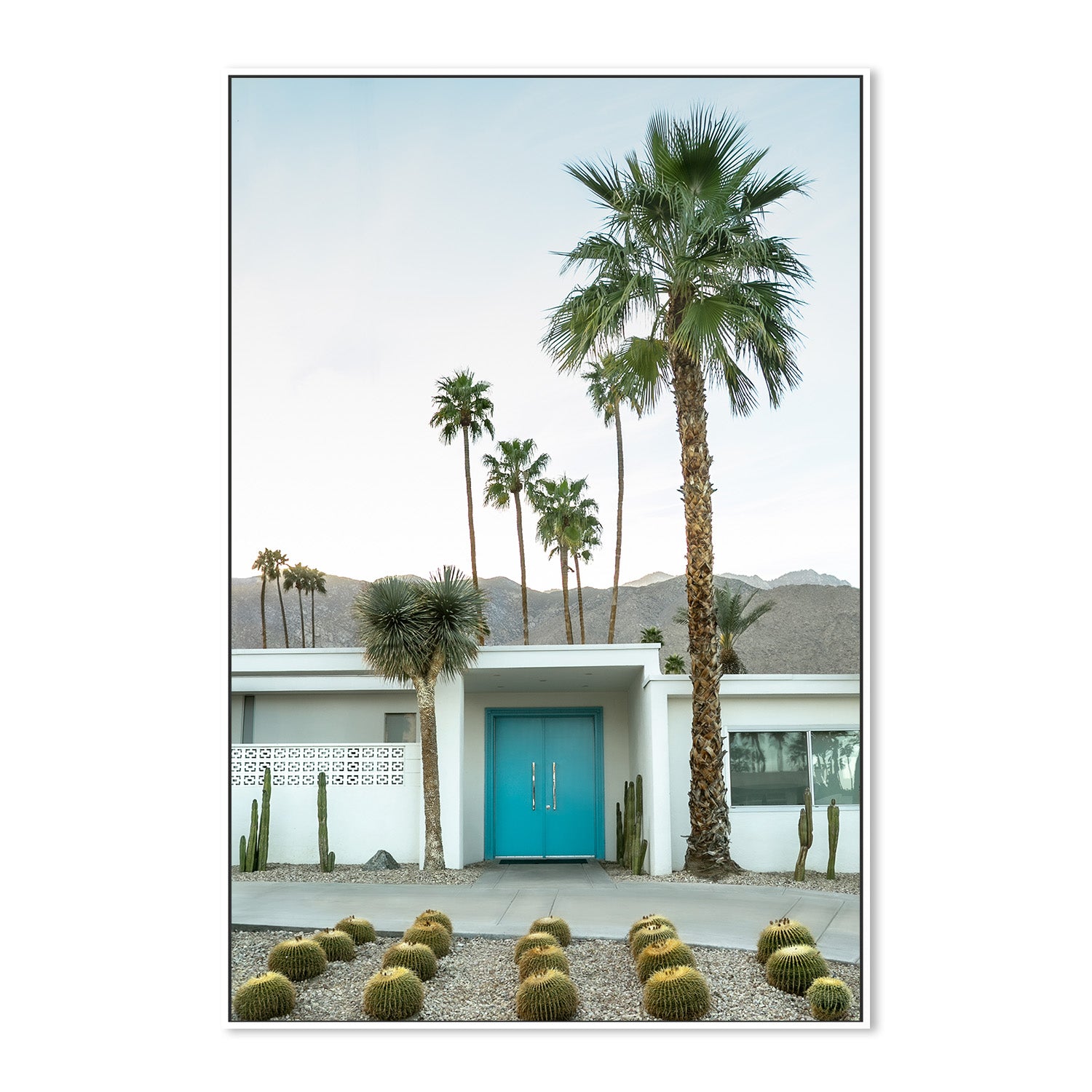 wall-art-print-canvas-poster-framed-Turquoise Door V , By Tricia Brennan-6