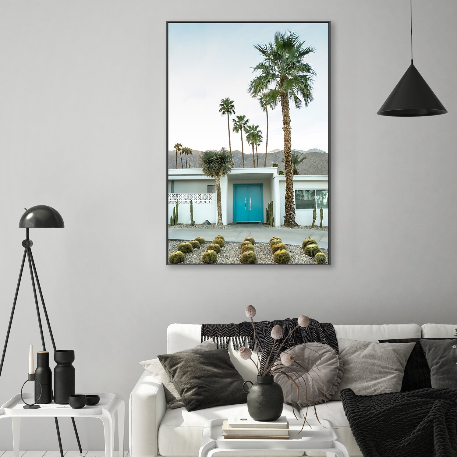 wall-art-print-canvas-poster-framed-Turquoise Door V , By Tricia Brennan-8