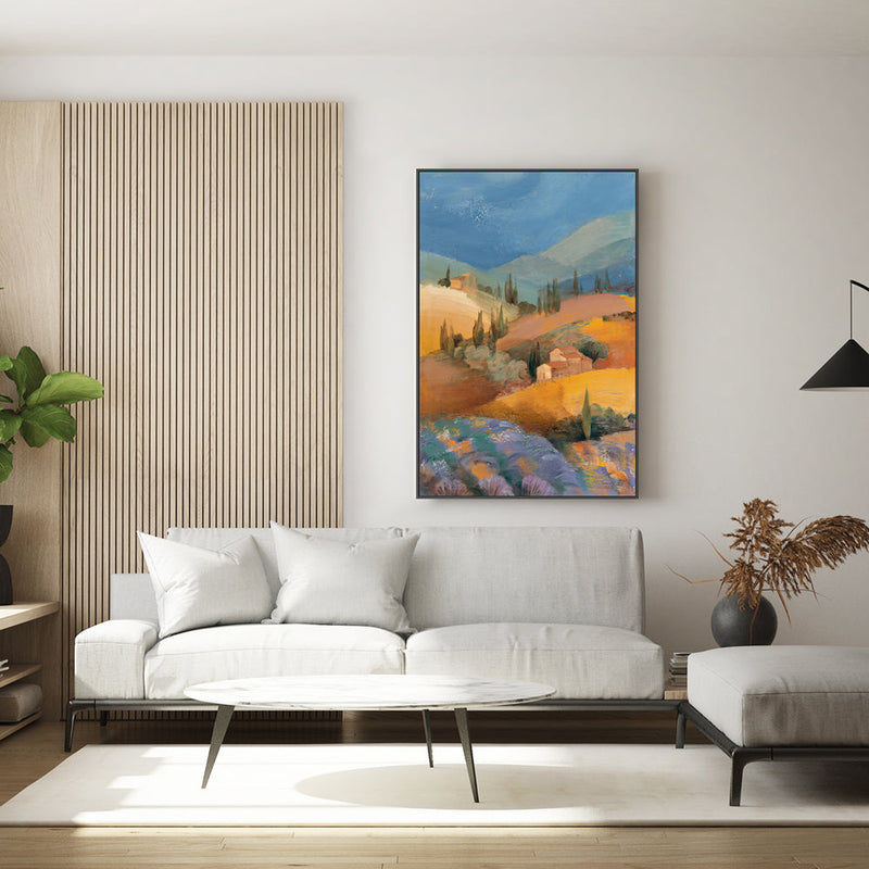 wall-art-print-canvas-poster-framed-Tuscan Fields, Style A , By Albena Hristova-GIOIA-WALL-ART