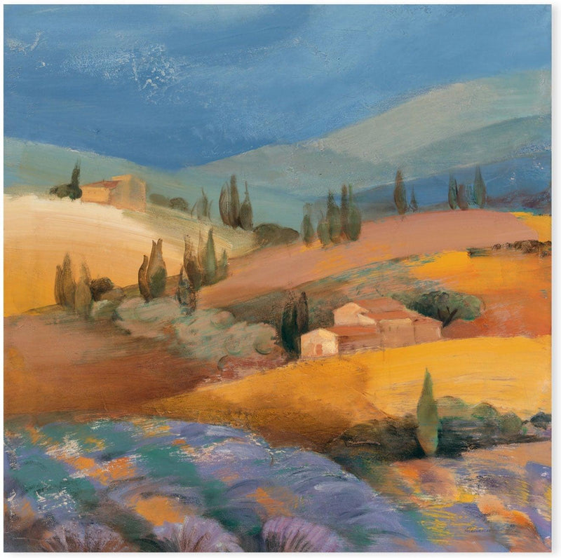 wall-art-print-canvas-poster-framed-Tuscan Fields, Style B , By Albena Hristova-GIOIA-WALL-ART