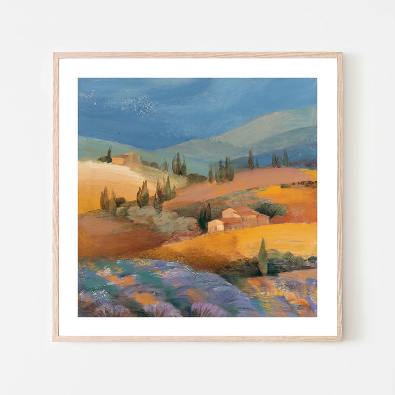 wall-art-print-canvas-poster-framed-Tuscan Fields, Style B , By Albena Hristova-GIOIA-WALL-ART