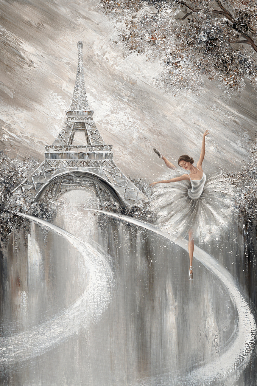 wall-art-print-canvas-poster-framed-Tutu Twirl, Paris Flair , By Isabella Karolewicz-1